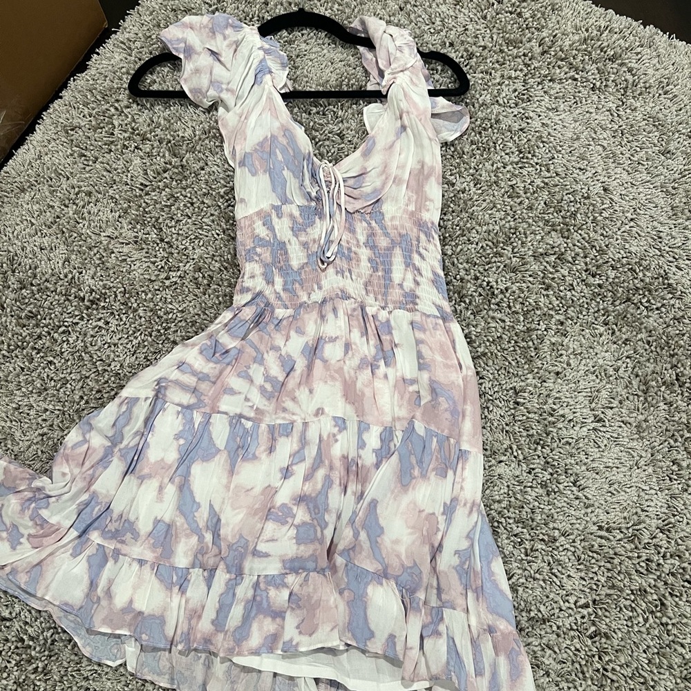 Olivaceous purple and pink dress! Worn once and in great condition!